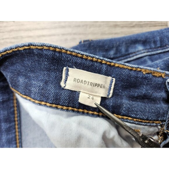 Madewell Jeans Womens 24 Blue Roadtripper Skinny Stretch Denim Medium Wash Soft - Picture 6 of 13